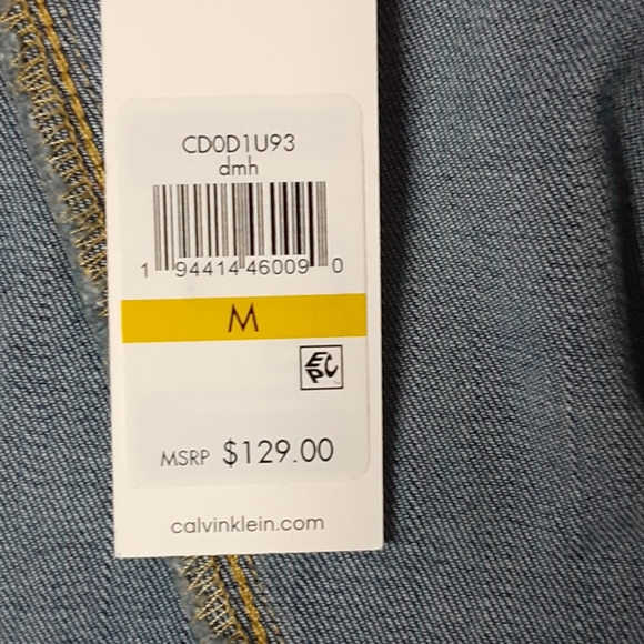 Calvin Klein crop Jean Jacket - Picture 9 of 12